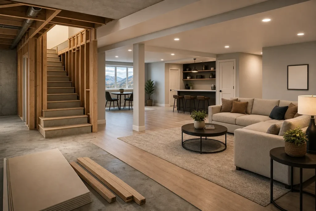 Best Cost to Finish a Basement in Utah