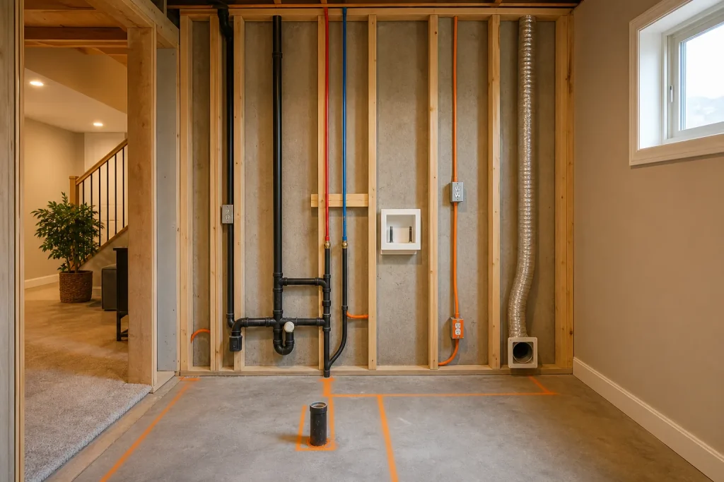 How to Add a Basement Laundry Room in Utah