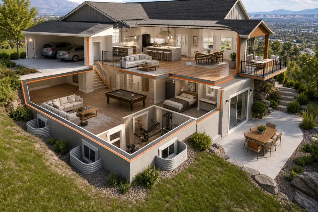Basement Floor Plan Ideas for Utah Homes