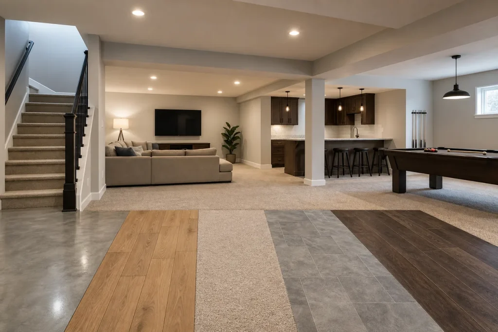 Best Basement Flooring Options Utah Homeowners
